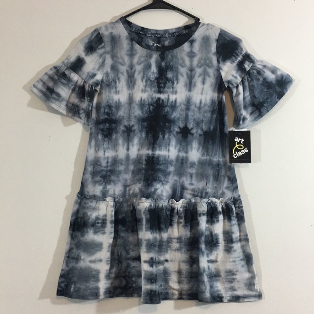 Art Class Girls’ Tie Dye T-Shirt Dress. S